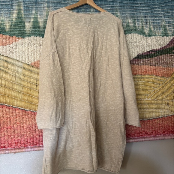 Gudrun Sjoden Long Sleeve Pullover Sweater oatmeal color size XL linen cotton - Picture 7 of 7